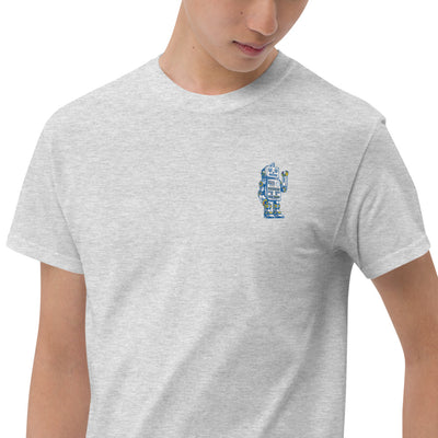 Robot embroidered Short Sleeve T-Shirt