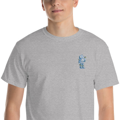 Robot embroidered Short Sleeve T-Shirt