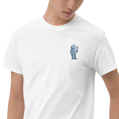 Robot embroidered Short Sleeve T-Shirt