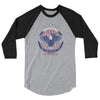 Women's Independence day 3/4 sleeve raglan shirt