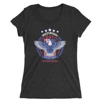 Skksst Womens Short Sleeve V Neck T Shirt Independent Day American